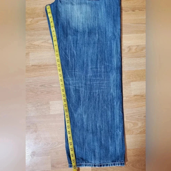 Vintage 90s Ecko Baggy Fit 1972 Jeans Mens Light Wash‎ 40 x 32 Distressed. - Picture 14 of 15